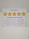 Avis Client  18 x 25,5 cm