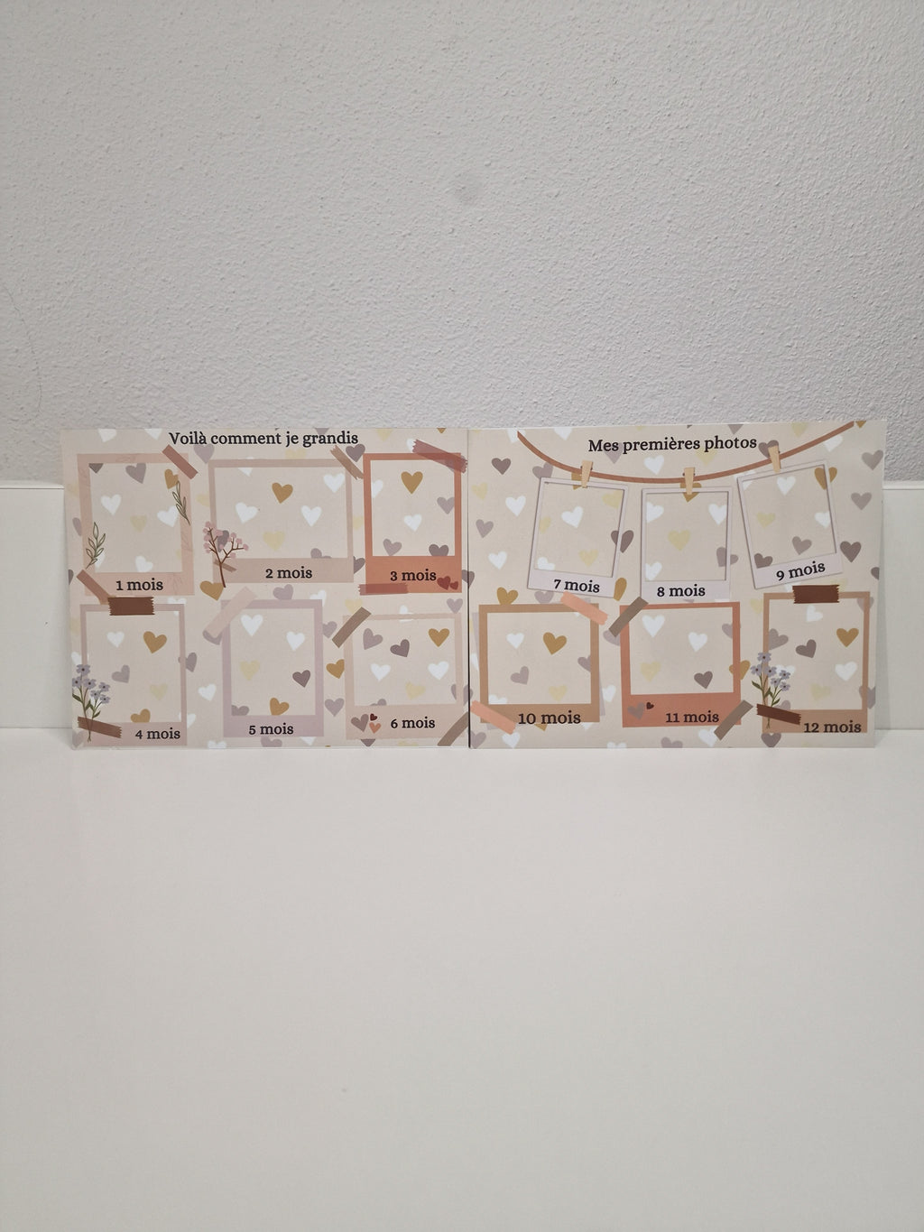 Duo plaque croissance bébé