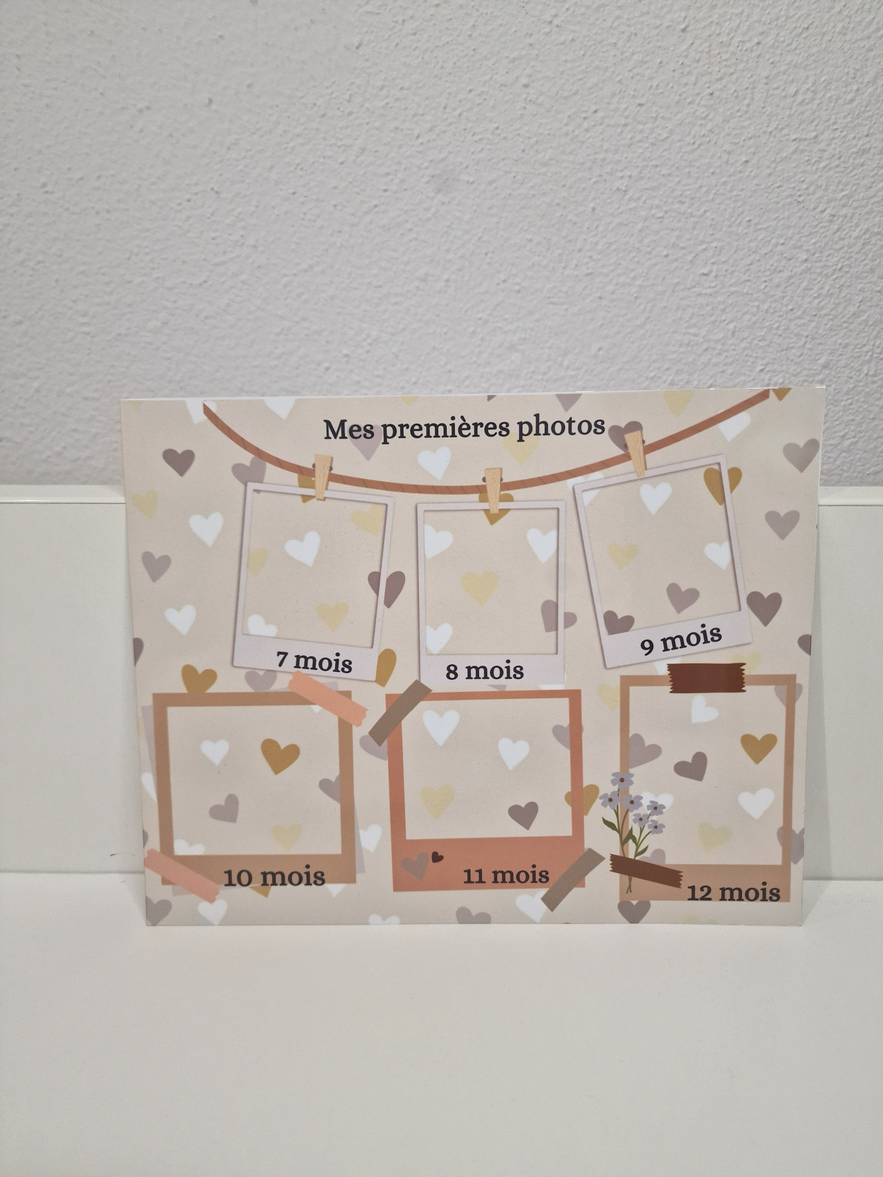 Duo plaque croissance bébé