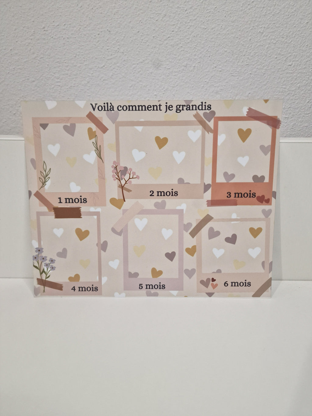 Duo plaque croissance bébé