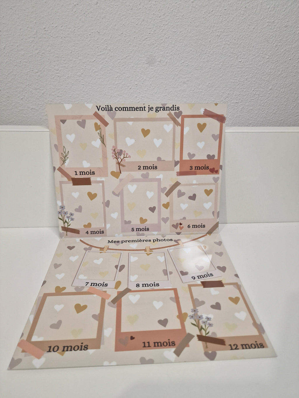 Duo plaque croissance bébé