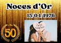 Noces d'Or 50 ans Format : 18 x25,5 cm