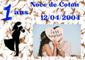 Noce de Coton ( 1 an ) Format : 18 x 25,5 cm
