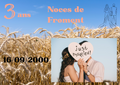 Noces de Froment 3 ans Format : 18 x25,5 cm