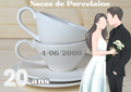 Noces de Porcelaine 20 ans Format : 18 x25,5 cm