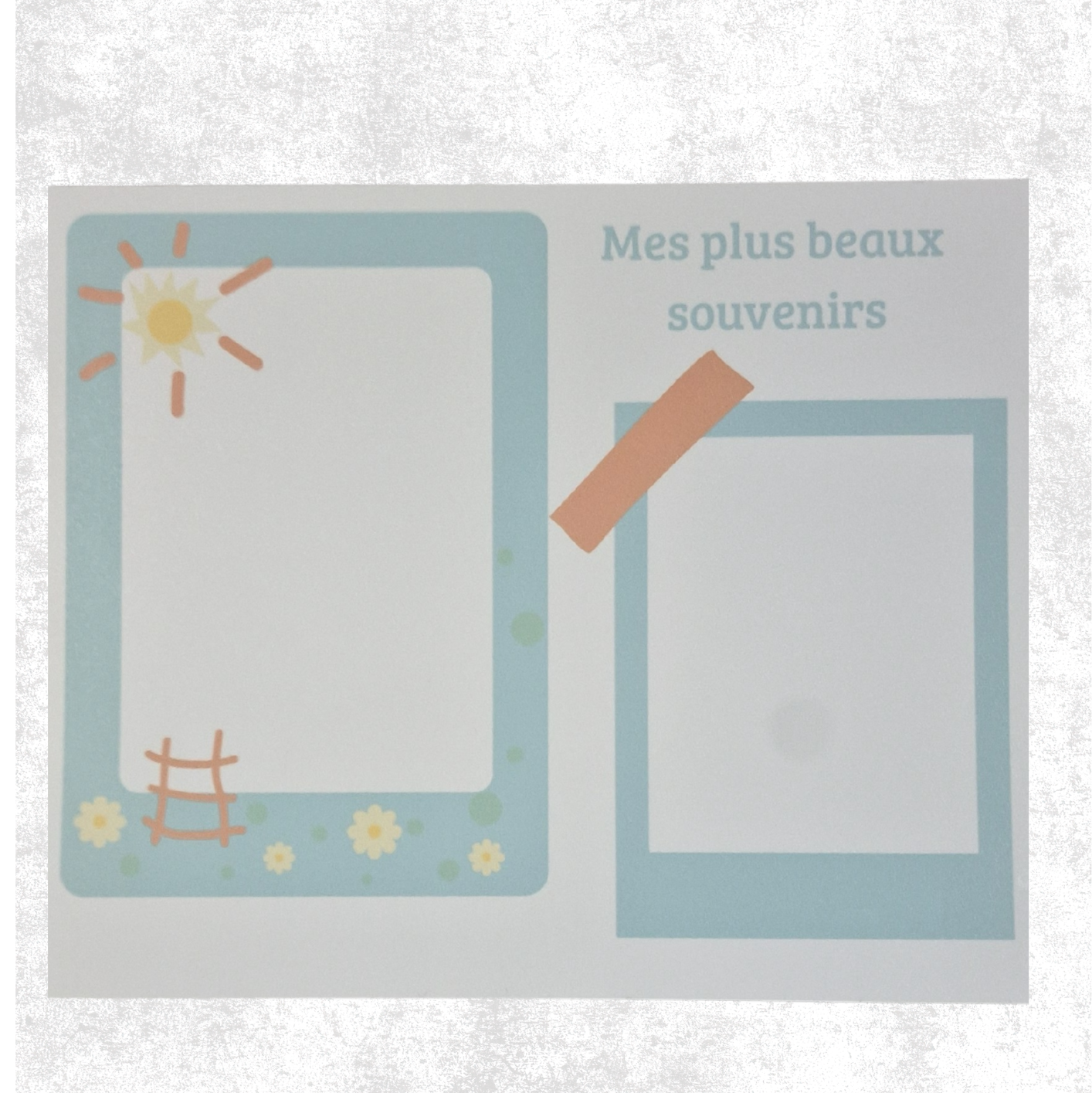 Mes plus beaux souvenirs      18 x 25,5 cm