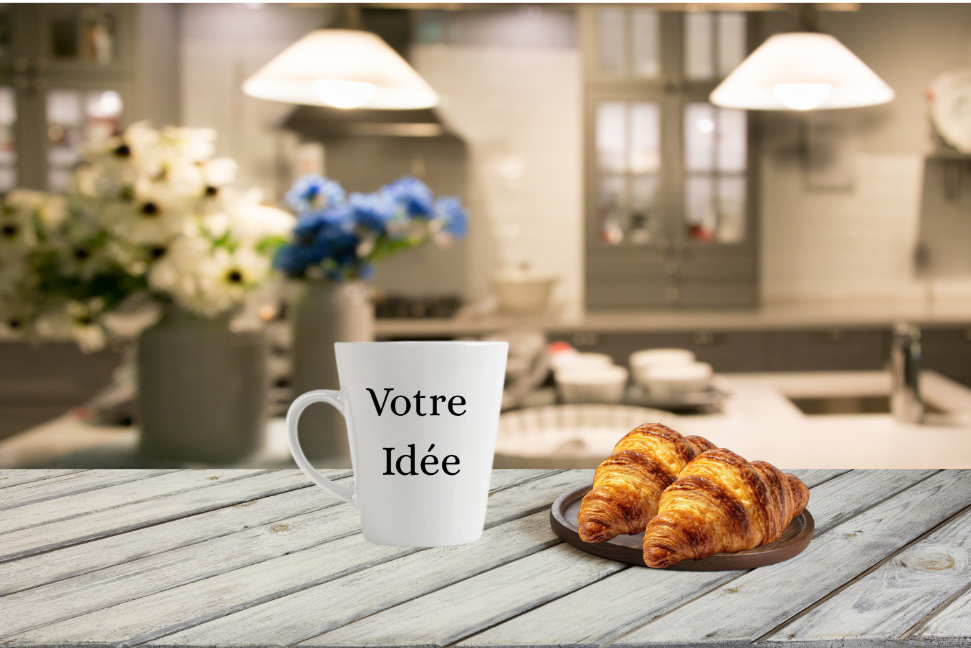 Mug Conique Élégance à Personnalisé 🦋