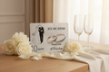 Plaque Noces d'Étain mise en scène mariage